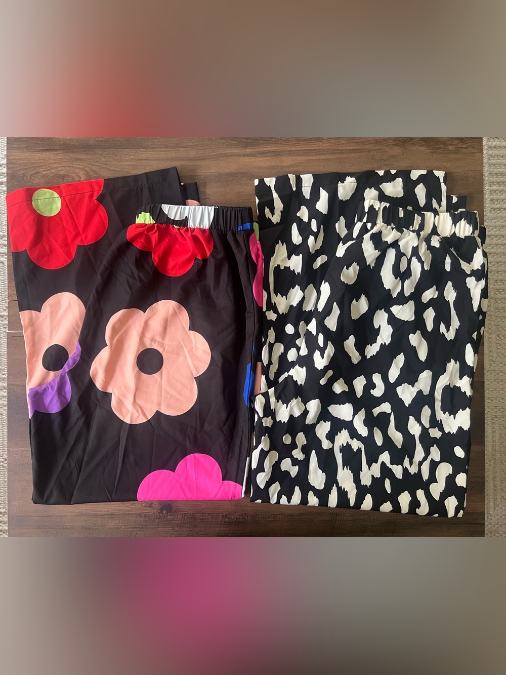 SHEIN XL Wide Leg Polyester Pants